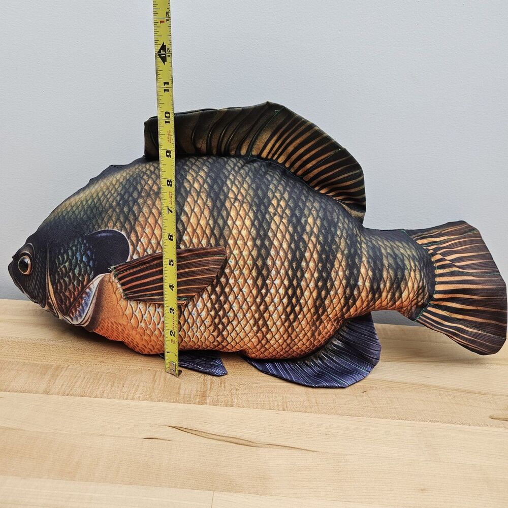 Cabin Critters Bluegill Realistic Large Fish Pillow Plush Vintage 22" - Picture 3 of 8